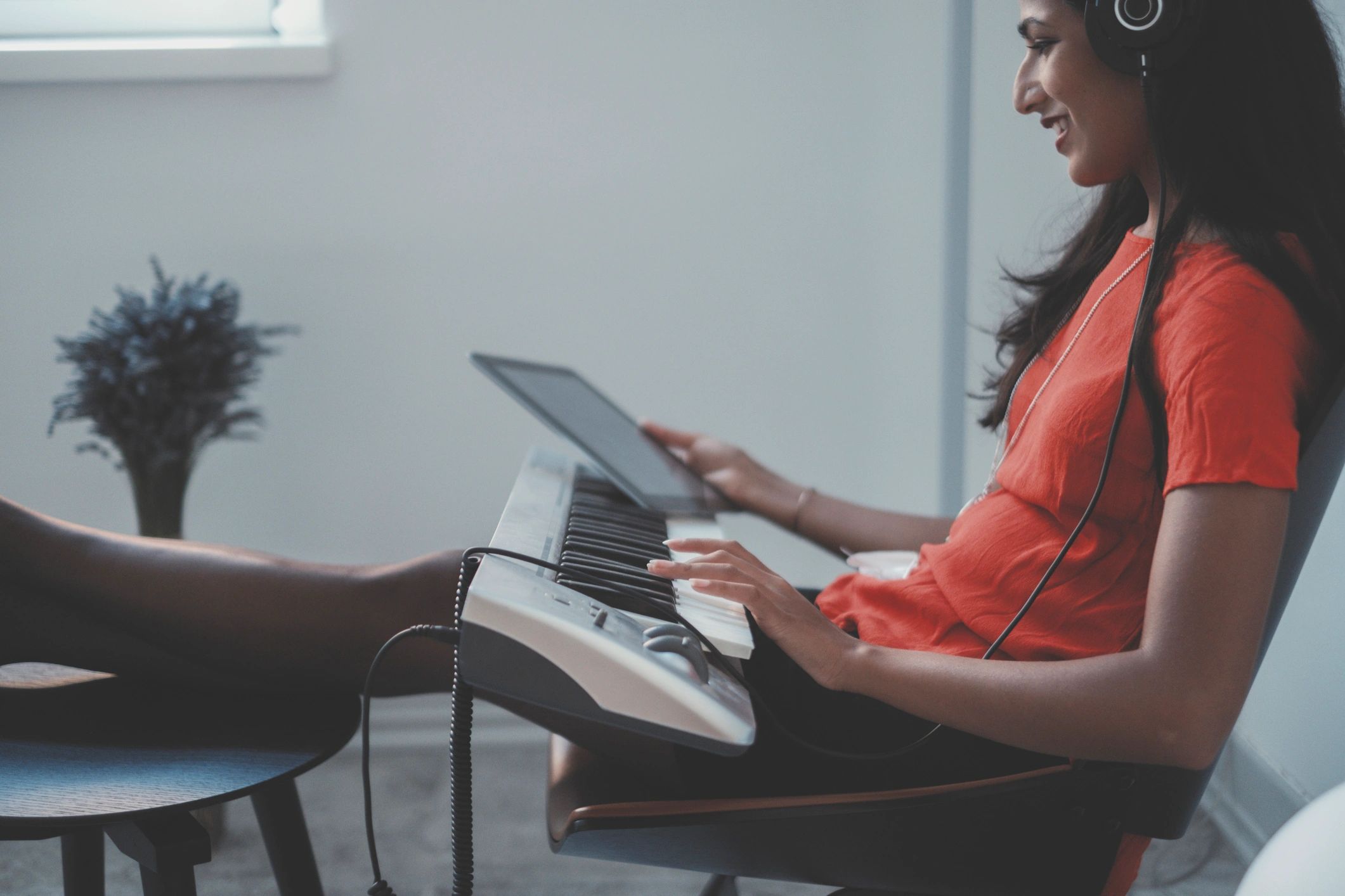 Representative online keyboard learning session